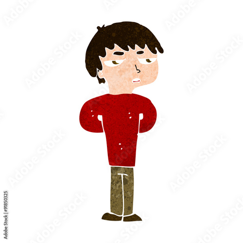cartoon antisocial boy