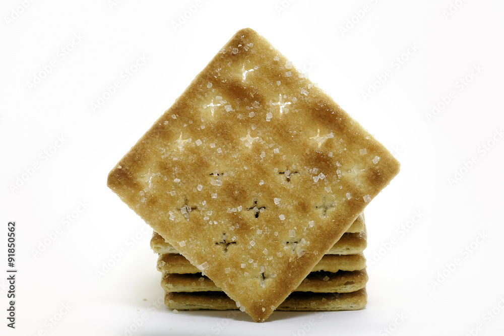 Fototapeta premium Sugar crackers isolated on the white background 