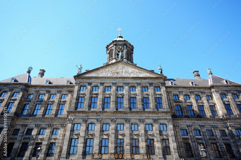 Paleis op de Dam als Königlicher Palast in Amsterdam 