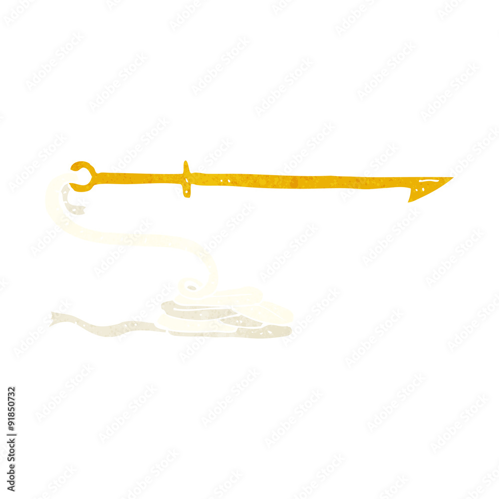 Obraz premium cartoon harpoon