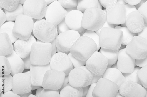 Closeup of marshmallows. photo