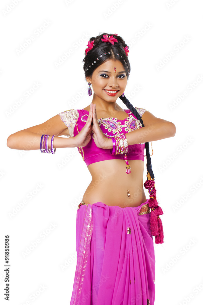 Young pretty woman in indian dress Young pretty woman in indian dress
