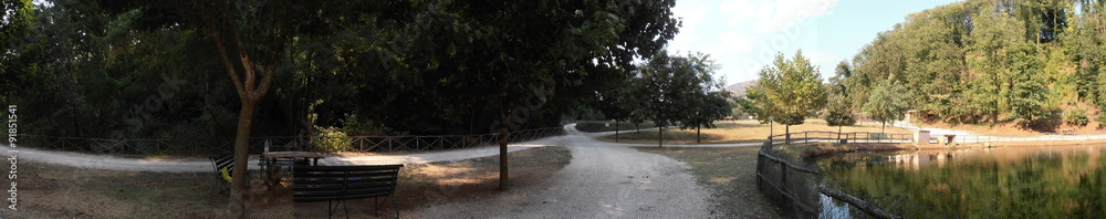 Fototapeta premium Il parco del casale