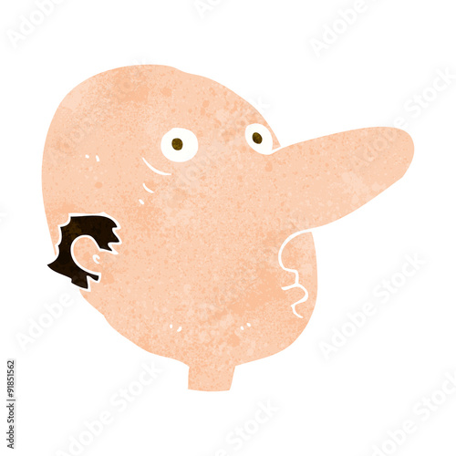 cartoon balding man