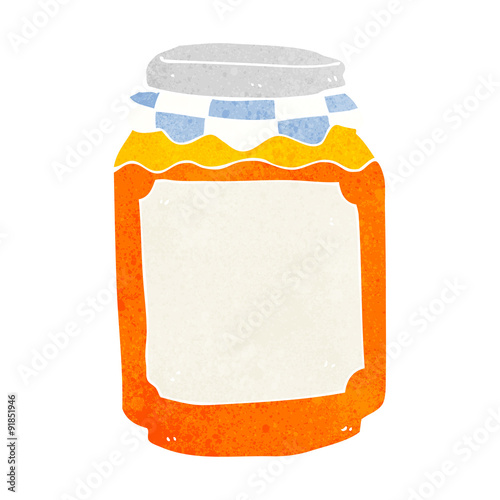 cartoon jar of marmalade