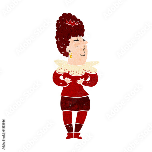 cartoon aristocratic woman