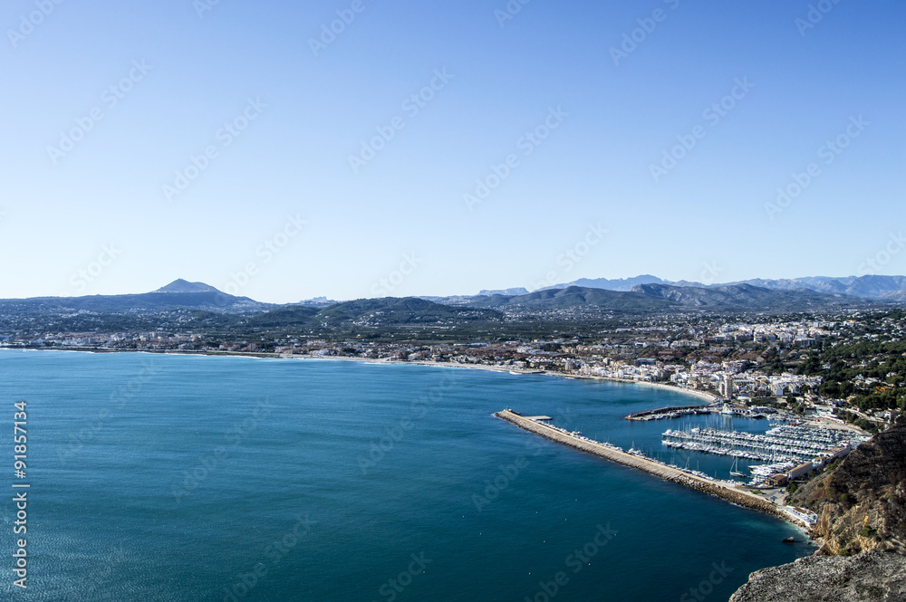 Javea desde el cabo de San Antonio Javea desde el cabo de San Antonio