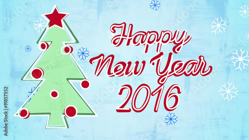 2016 new year card child's ...