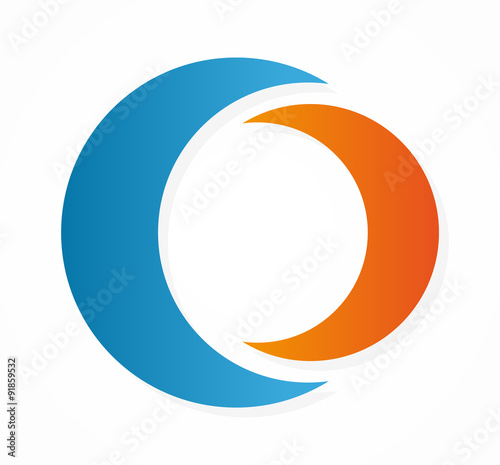Vector moon logo design elements.  
