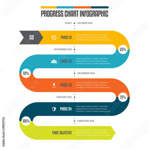 Progress Chart Infographic