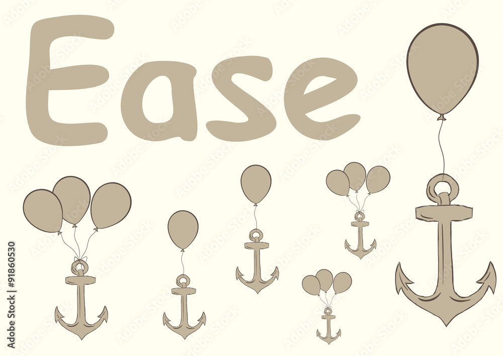 Fototapeta premium Ease with anchors
