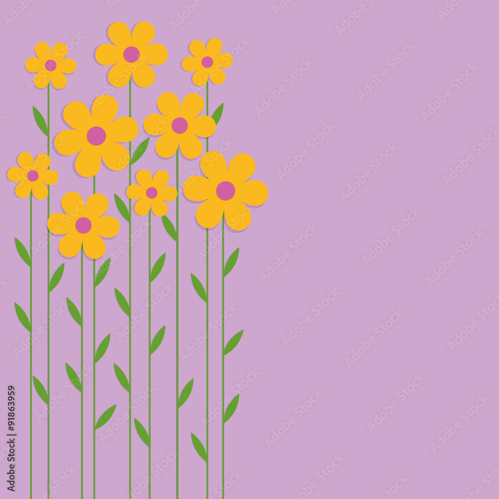 Obraz premium Background yellow flowers