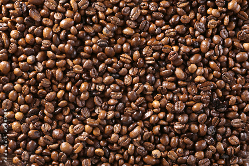 Coffee beans background