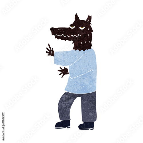 cartoon werewolf