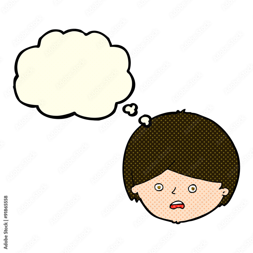 cartoon unhappy boy with thought bubble cartoon unhappy boy with thought bubble