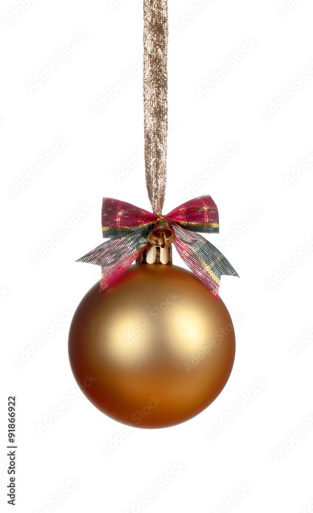 Gold Christmas ball Gold Christmas ball