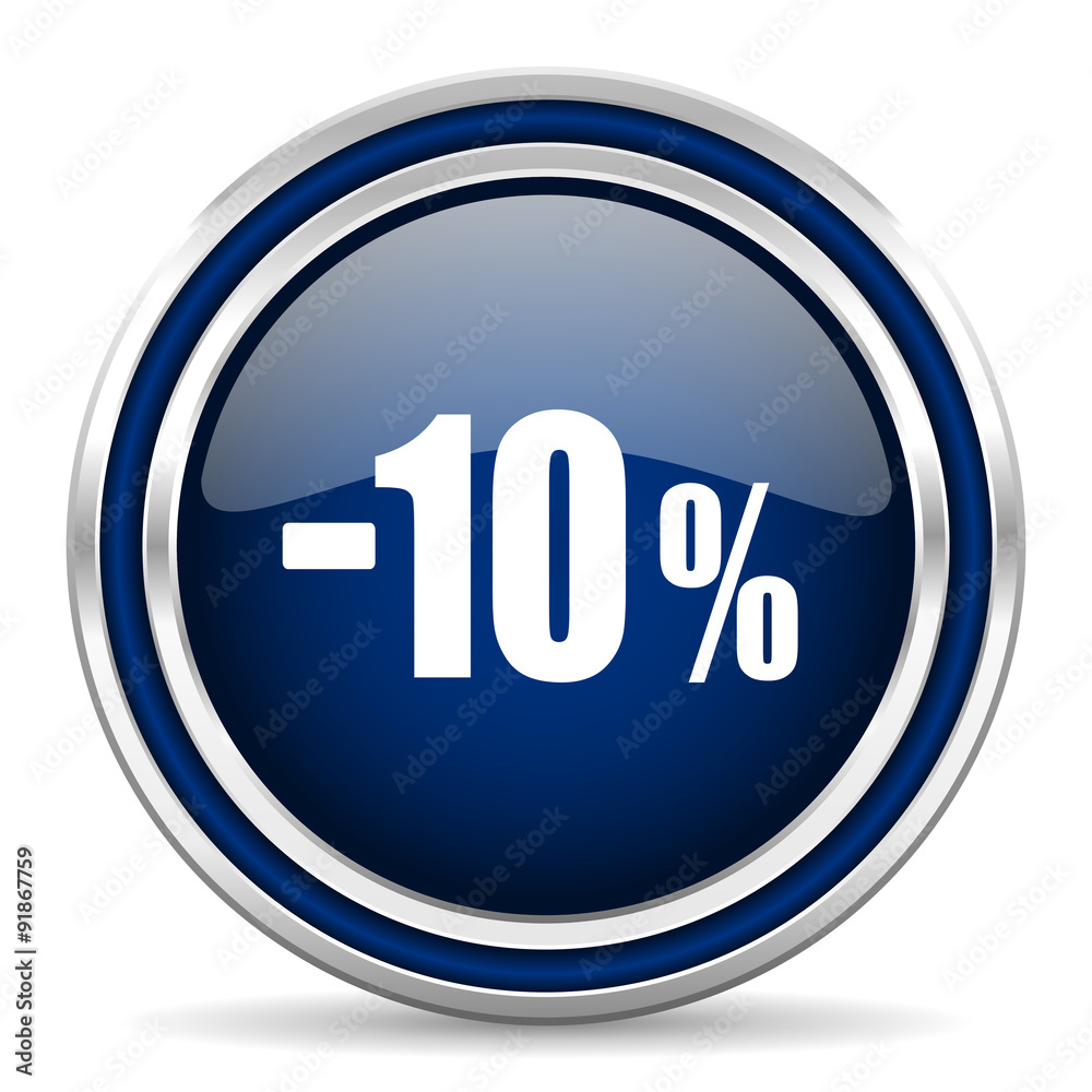 10 percent sale retail icon