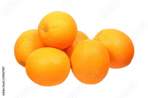 Heap of orange fruits