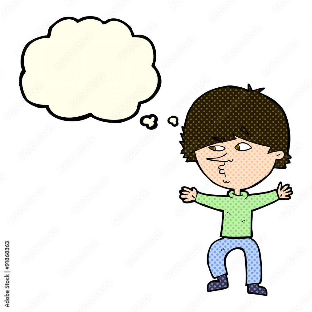 cartoon suspicious man with thought bubble cartoon suspicious man with thought bubble