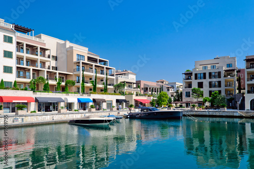 Exclusive property on the sea for a luxury lifestyle. Yachtsmen's town © pavelsm27