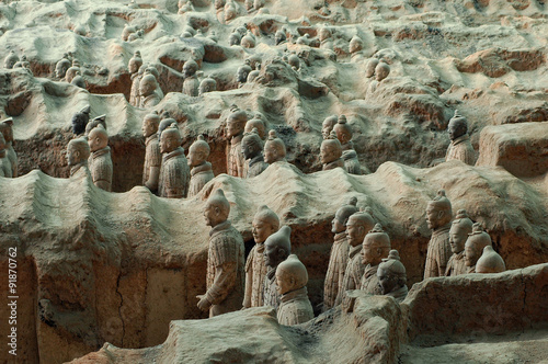 Terracotta Army near the city of Xian, China