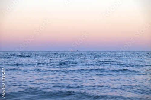 View of beautiful sunset on the beach © Africa Studio