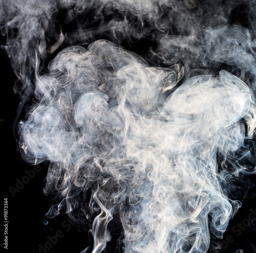 smoke on black background