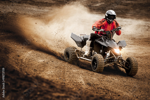 ATV Rider in the action photo
