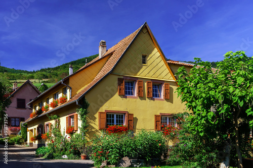 Old alsacien house in small village