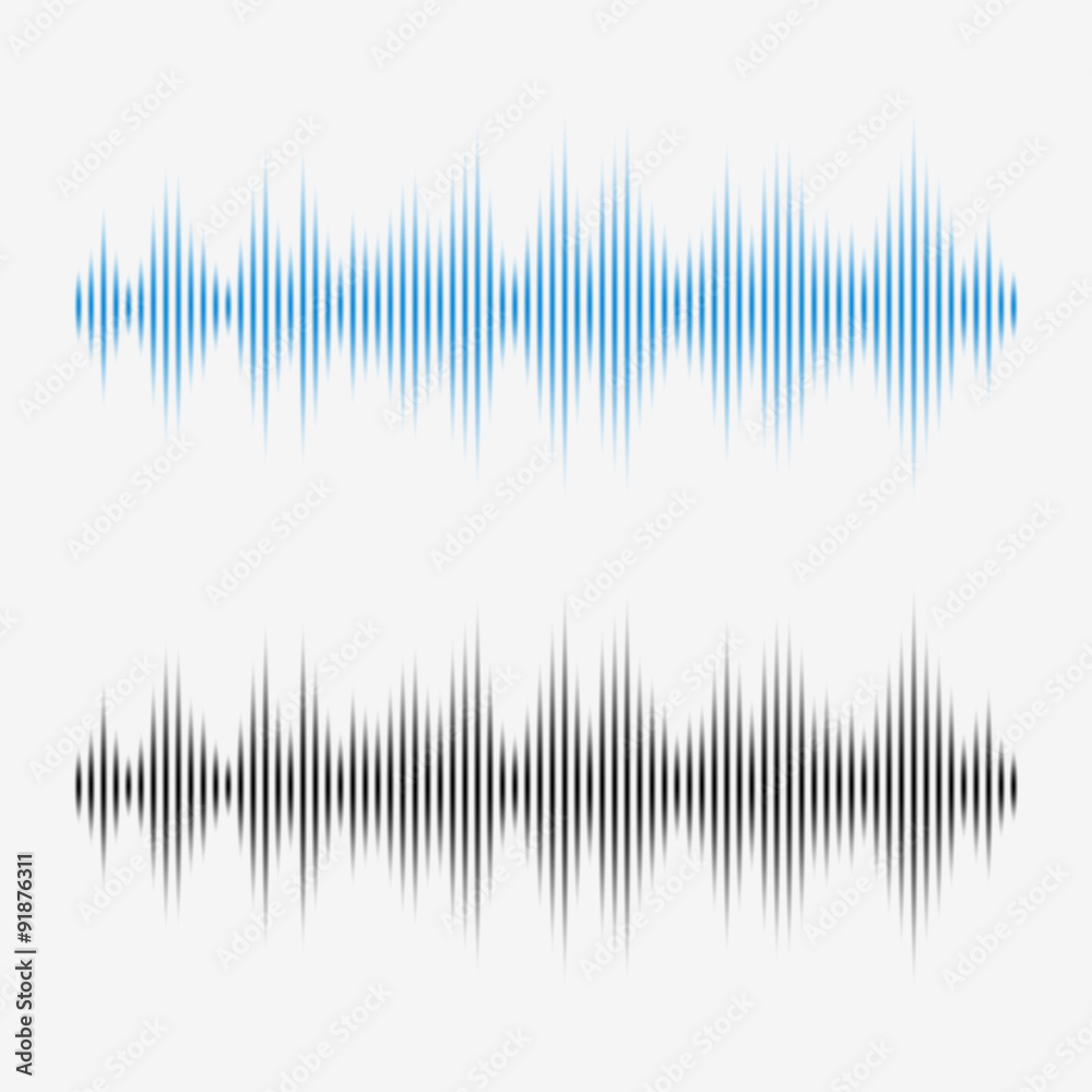 Vector sound waves. Music Digital Equalizer.