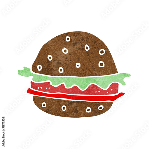 cartoon hamburger