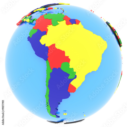 South America on Earth