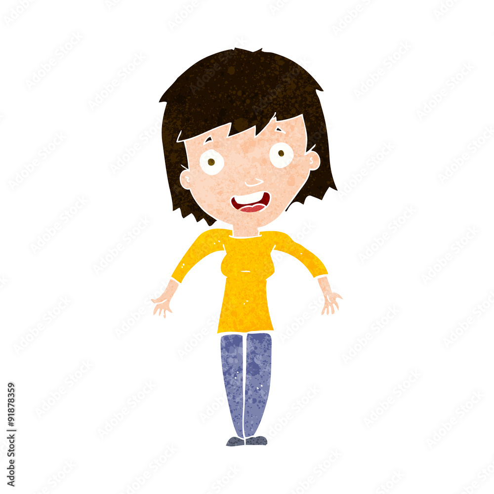 cartoon woman shrugging shoulders cartoon woman shrugging shoulders