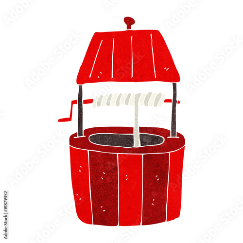 cartoon wishing well