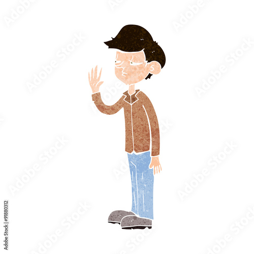 cartoon arrogant boy