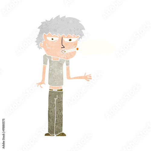cartoon smoker