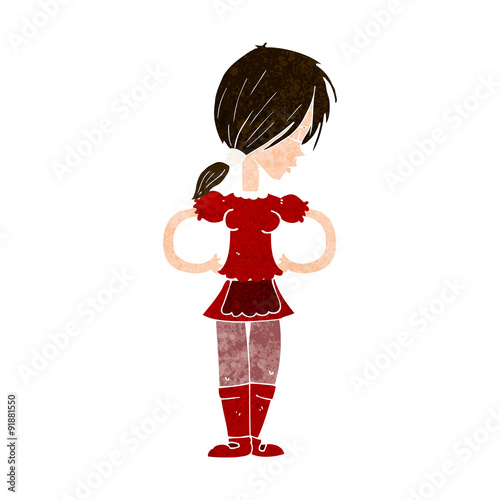 cartoon waitress