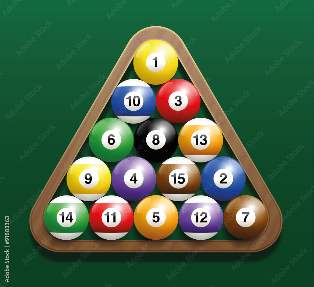 Premium Vector  Billiard balls isolated