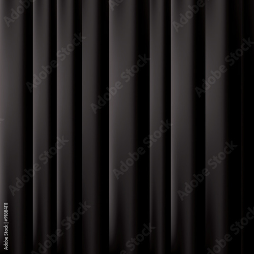 black curtain background. Vector EPS 10