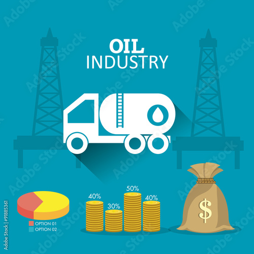 Petroleum and oil industric infographic photo