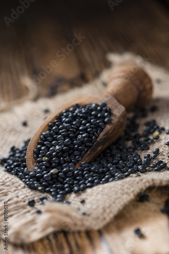 Some Black Lentils (close-up shot) © HandmadePictures