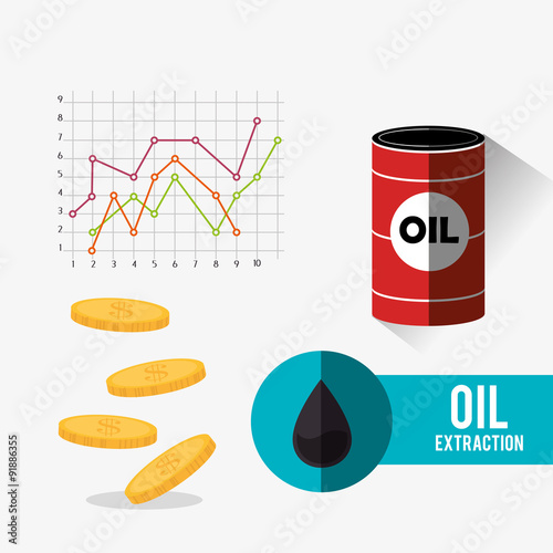 Petroleum and oil industry infographic design