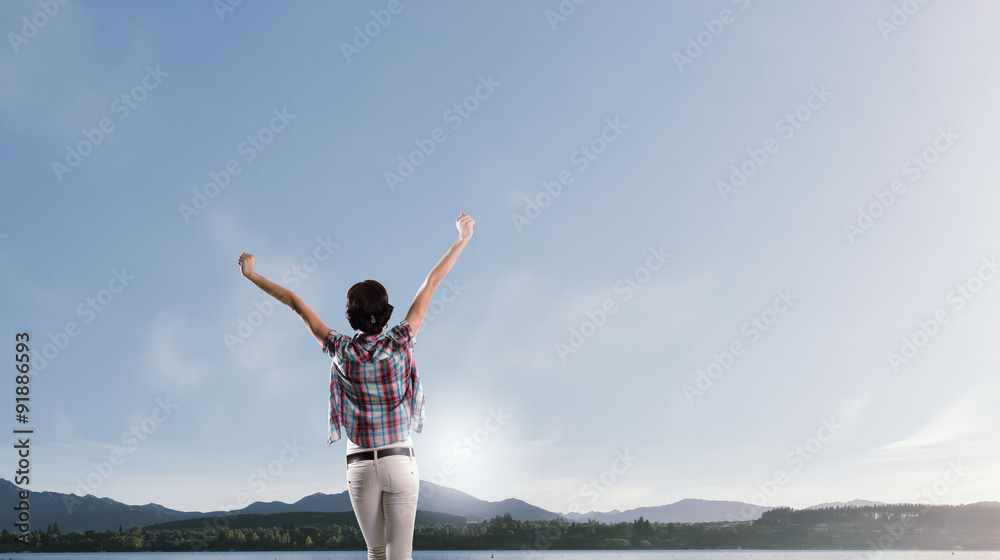 Fototapeta premium Face new day