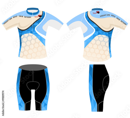 Bike shirt sports design vector on a white background
