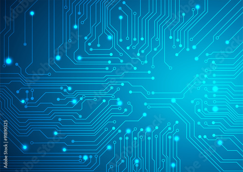 Technological vector background with a circuit board texture