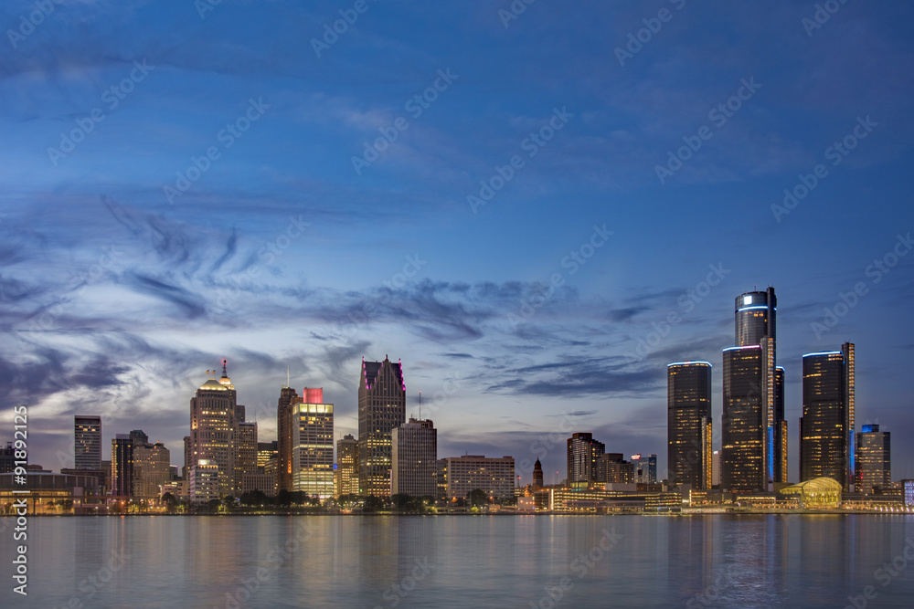 Detroit Skyline 2015