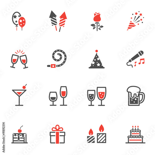 Party Icons and Celebration Icons