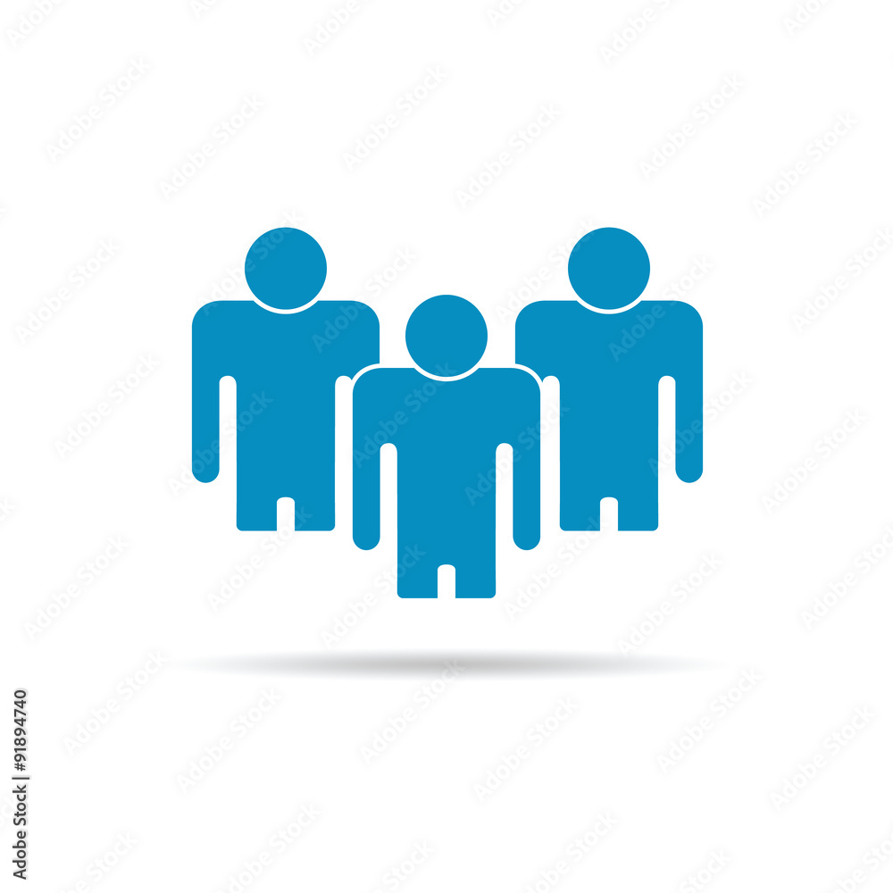 Illustration of Flat Group of People Illustration of Flat Group of People