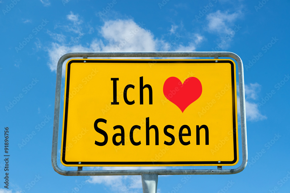 Ich Liebe Sachsen StockFoto Adobe Stock