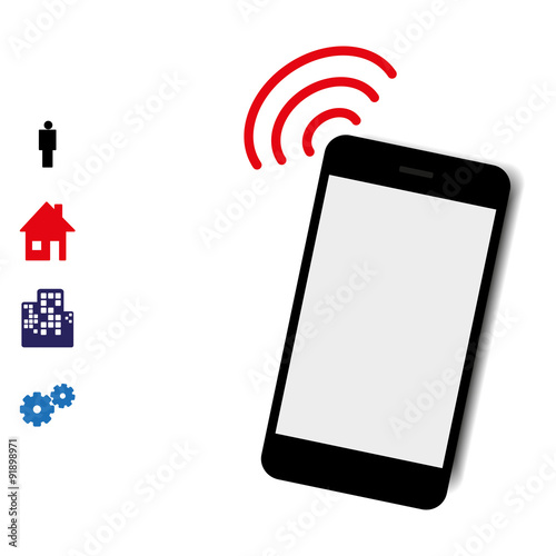 phone communications work home settings friend icons